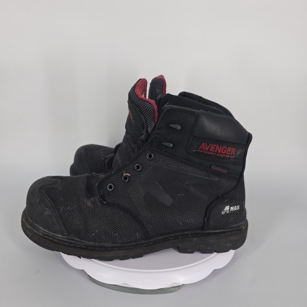 Avenger A7581 Men's 11M Composite Toe PR EH Waterproof Work Boots Black